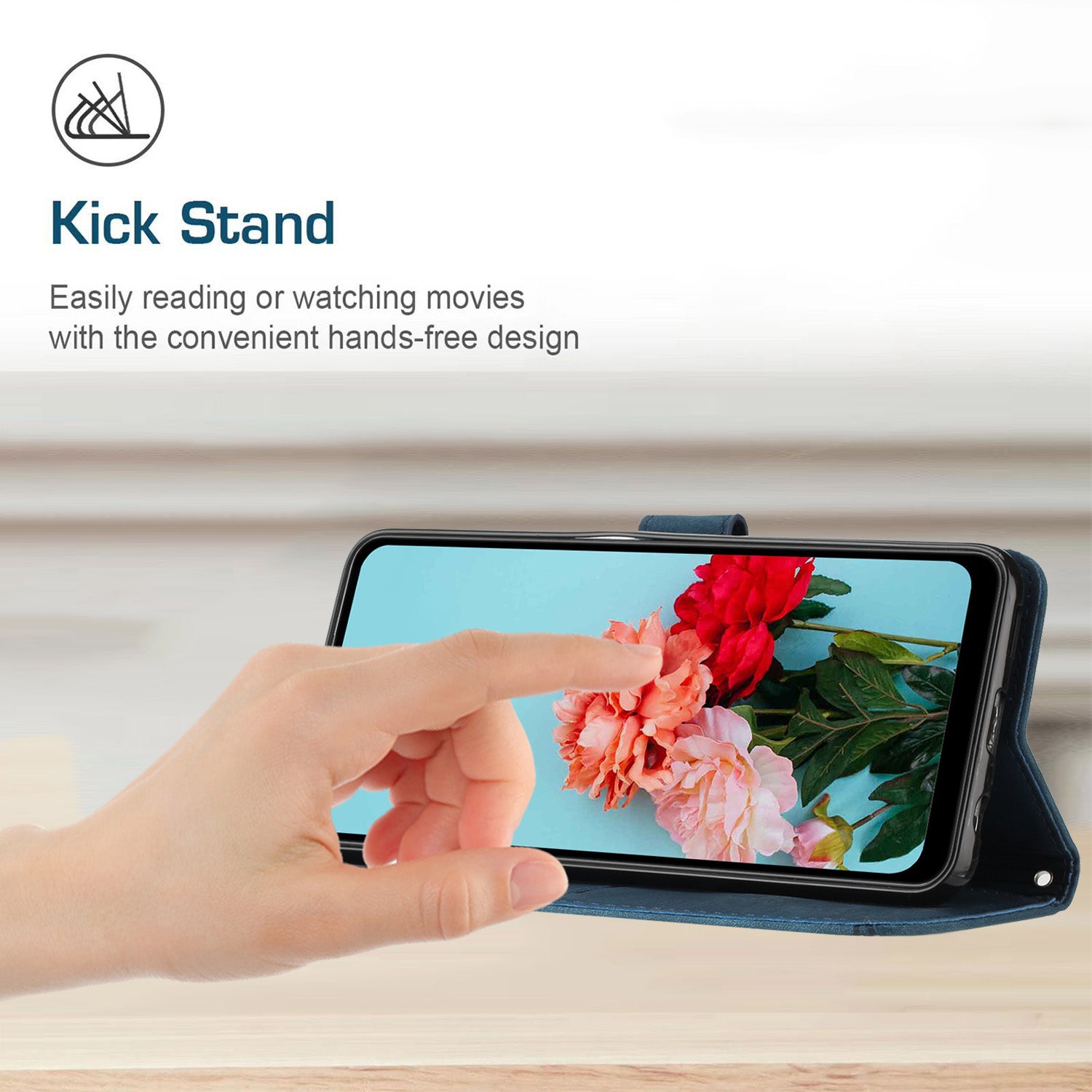 For Transsion Tecno Spark Go 2024 / Spark 20C / Pop 8 Phone Case Skin Touch Feeling Leather Cover - Sapphire For Transsion Tecno Spark Go 2024 / Spark 20C / Pop 8 Phone Case Skin Touch Feeling Leather Cover - Sapphire